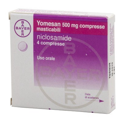 Йомесан (Никлозамид) табл. 0,5г №4/аналог-фенасал Yomesan