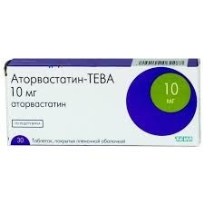 Аторвастатин-Тева табл.п/п/о 10мг №90