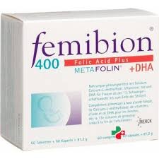 Фемибион 400 Фолиевая кислота+Метафолин+ДГК №60