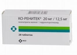 Ко-ренитек таб.20мг+12,5мг №28