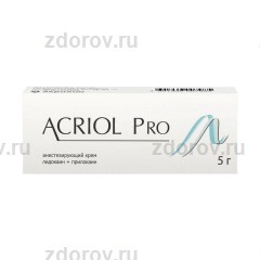 Акриол про крем д/наруж и внутр примен 2,5%+2,5% 5г