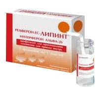 Реаферон-ес-липинт лиоф д/вн прим 1млн ме №5