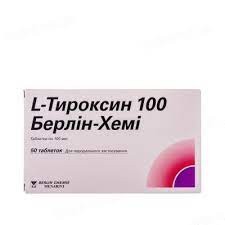 L-тироксин 100 Берлін Хемі (Letrox 100) табл.100 мкг №50(25х2) к