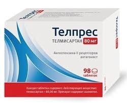 Телпрес табл.80 мг №28(14x2)