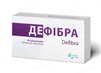 Дефибра супп.вагин./рект.№10(5х2)