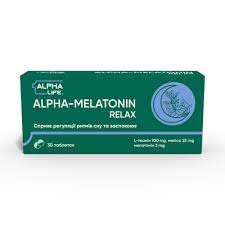 Альфа-мелатонін релакс/alpha-melatonin relax табл №30(10х3) бліс