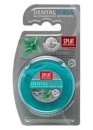 Мятна зубна нитка з волокнами срібла splat professional dentalf