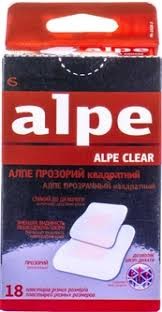 Алпе прозорий квадратний  (38ммх38мм №9, 22ммх22мм №9)  №18