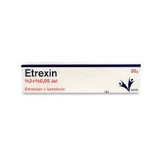 Этрексин / etrexin (эритромицин+изотрексин) гель  2% + 0,05%, 30г