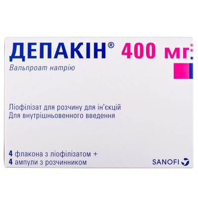 ДЕПАКИН (Вальпроевая кислота) 400мг/4мл фл. №4