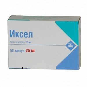 Иксел 25мг №56 капс. милнацепран