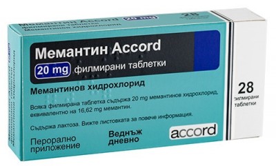 Мемантин аккорд 20мг №56 таб.