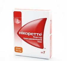 Никоретте 15мг/16г №7 пластир трансдерм.