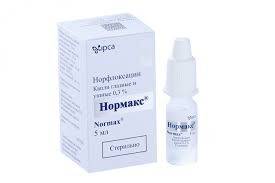Нормакс 0,3% 5мл краплі д/очей і вух норфлоксацин