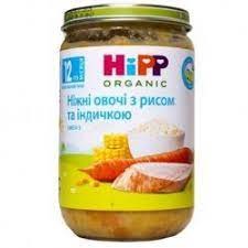 Hipp пюре ніж.овоч.рис інд220г