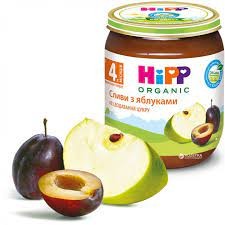 Hipp пюре фр.слива-яблуко125г