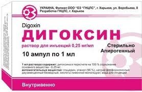 Дигоксин амп.0.025% 1мл №10