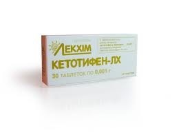 Кетотифен-лх таб.0.001г №30