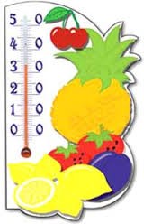 Термометр сувенир фрукты(магн)