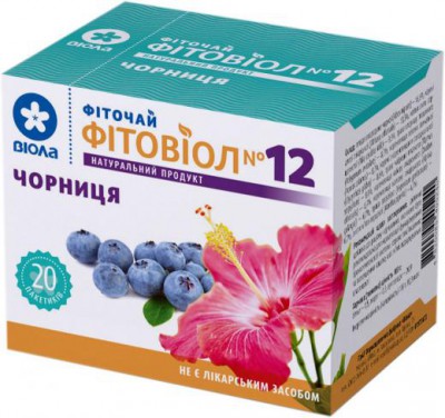 Ф/чай №12 фитовиол черник 1.5г №20