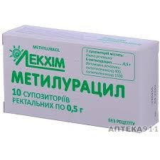Метилурацил супп.ректал.0.5г №10