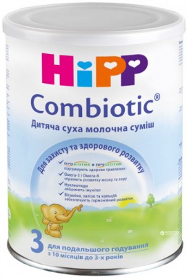 HIPP детская сухая мол.смесь Combiotic 3 д/дальнейшего питания 3