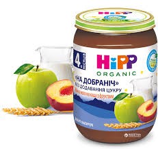 HIPP Каша манная молочная с фруктами Спокойной ночи 190г