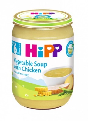 HIPP Суп Овощной с цыпленком 190г