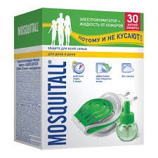 MOSQUITALL фумигатор+жидкость от комаров Защита д/всей семьи 30м