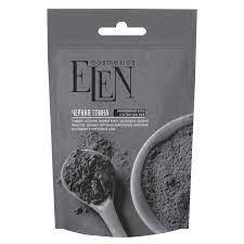 Elen Cosmetics Глина чорна актив.вугілля та екстр.алое-вера 40г
