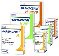 Фармасулин н np 100ме/мл 3мл №5